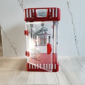 Crofton Popcorn Maker Red Retro Movie Night Countertop Machine 41376